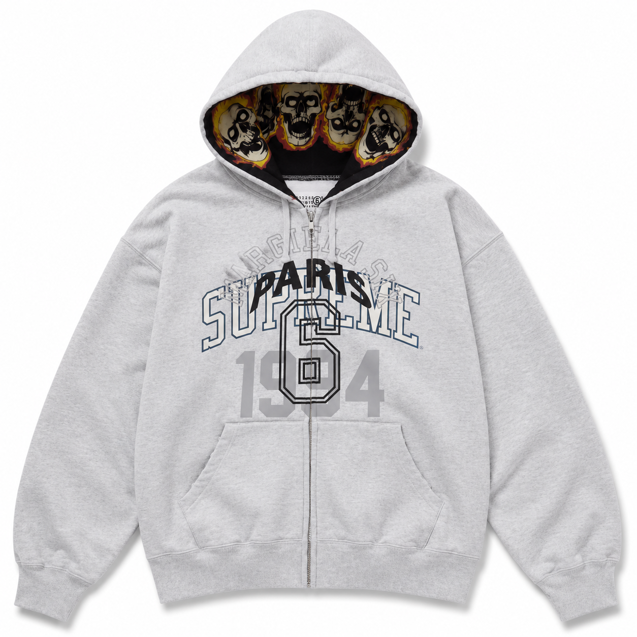 Supreme MM6 Maison Margiela Zip Up Hooded Sweatshirt