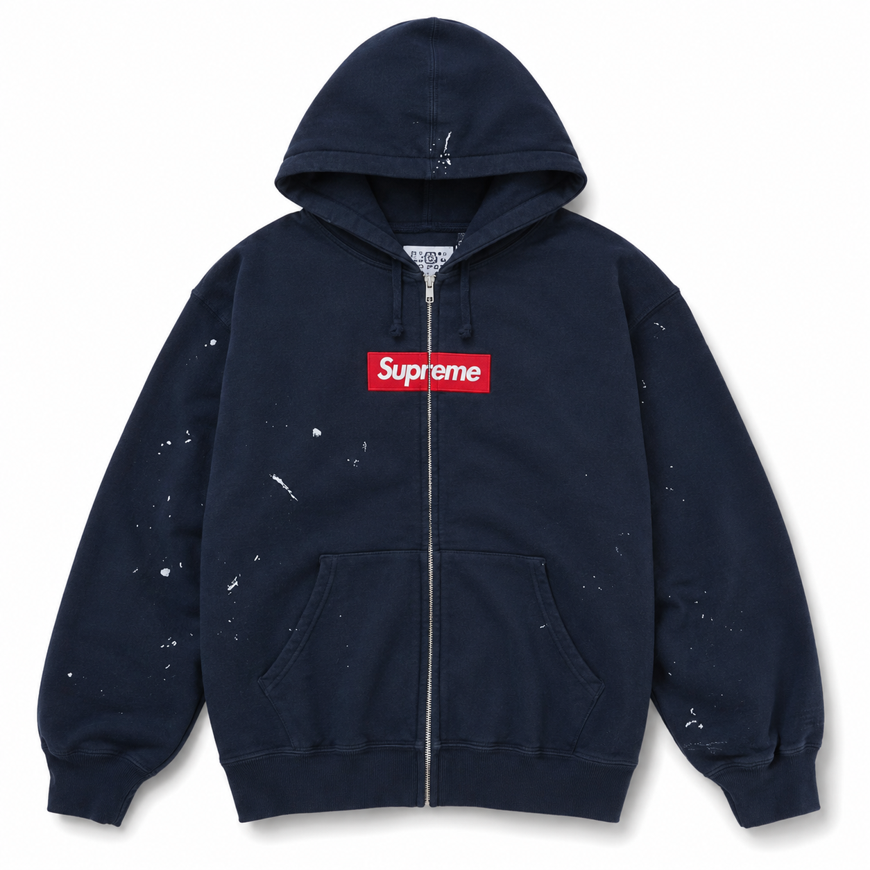 Supreme MM6 Maison Margiela Box Logo Zip Up Hooded Sweatshirt