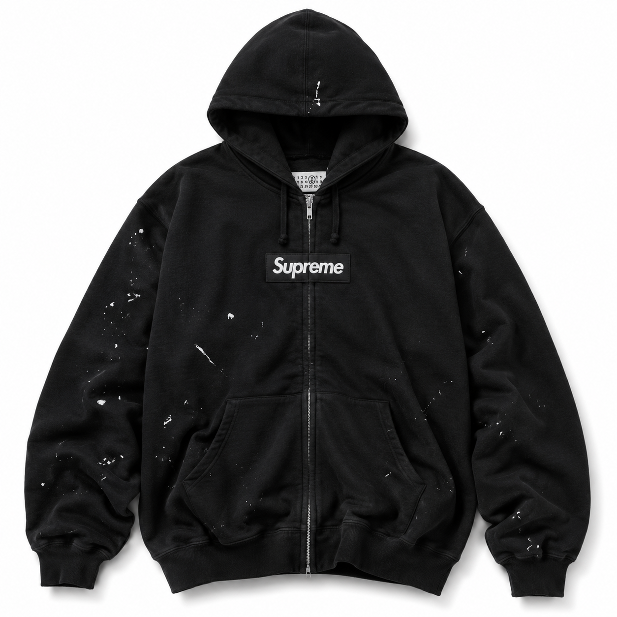 Supreme MM6 Maison Margiela Box Logo Zip Up Hooded Sweatshirt