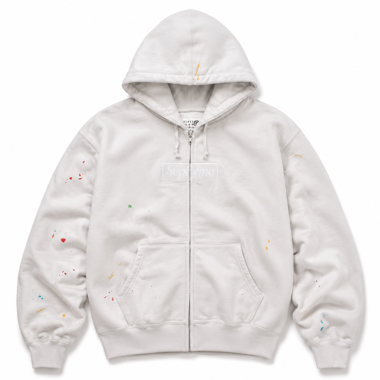 Supreme MM6 Maison Margiela Box Logo Zip Up Hooded Sweatshirt