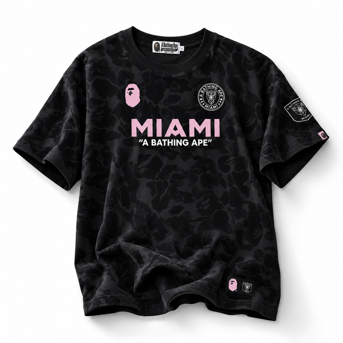 BAPE x Inter Miami CF Camo Tee