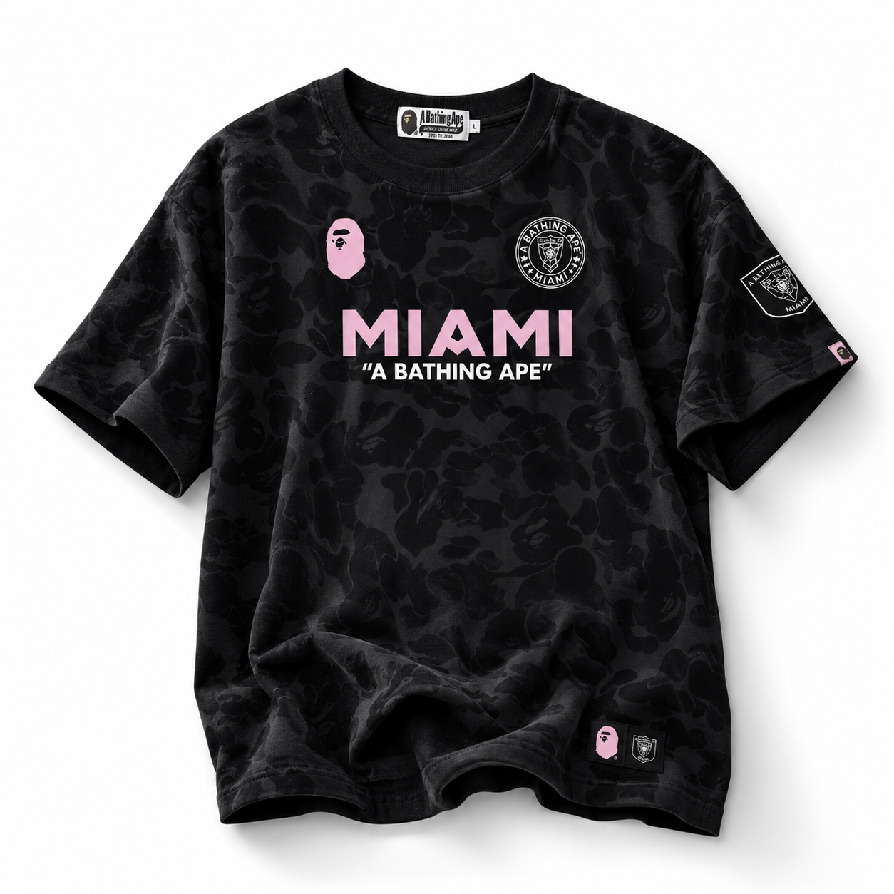 BAPE x Inter Miami CF Camo Tee