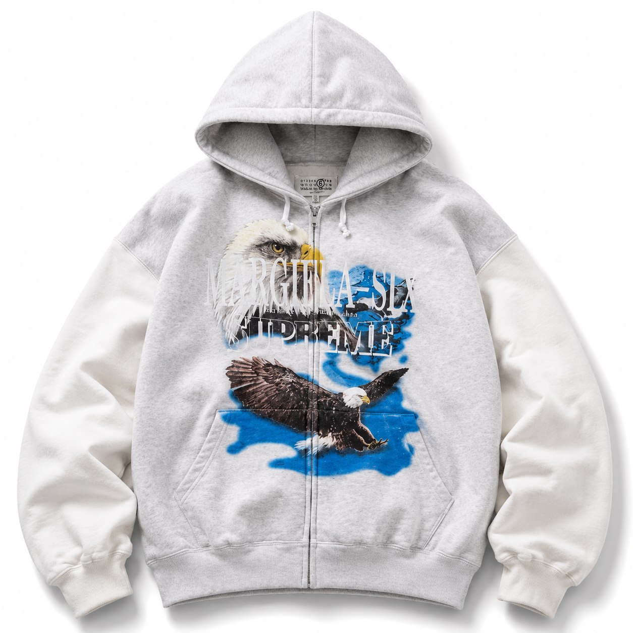 Supreme MM6 Maison Margiela Eagle Zip Up Hooded Sweatshirt